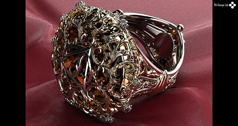 Кольцо в стиле барокко